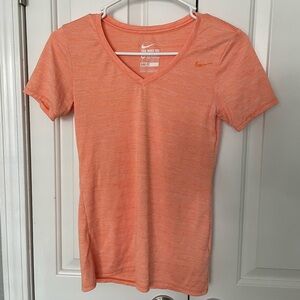 Nike Orange Short Sleeve Athletic Cut T-Shirt Dri Fit - Women’s XS